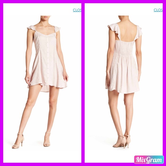 love, Fire Dresses & Skirts - 🏵LOVE FIRE BUTTON FRONT FLUTTER-SLEEVE DRESSES 👗